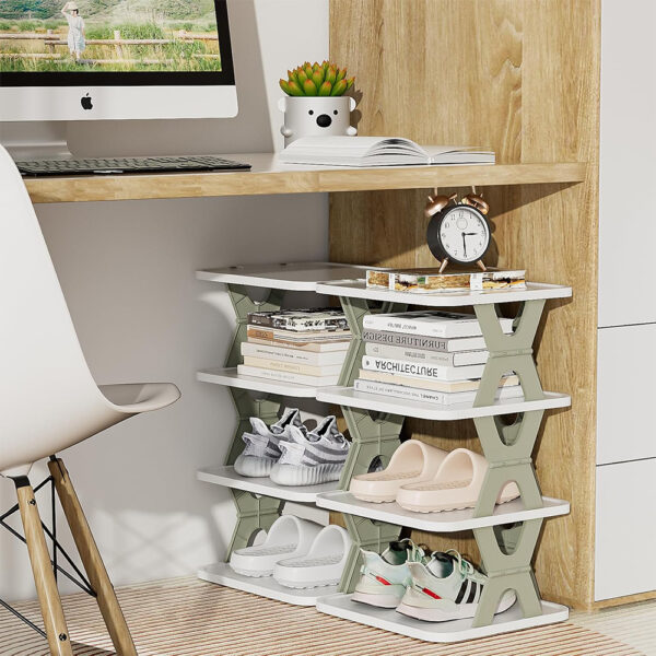 6 Layer Folding Shoe Rack - Image 3