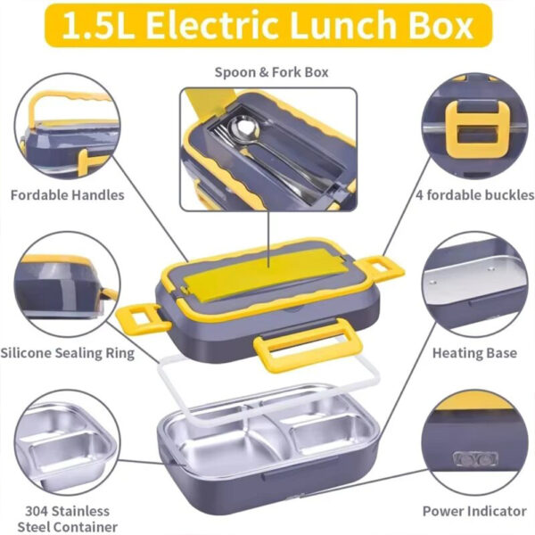Electric Lunch Box 1.5L - Image 2
