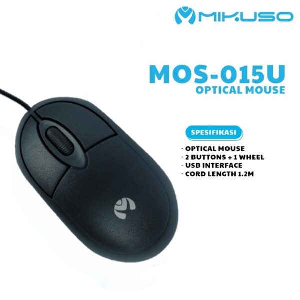 Mikuso Wired Mouse - 015U - Image 2