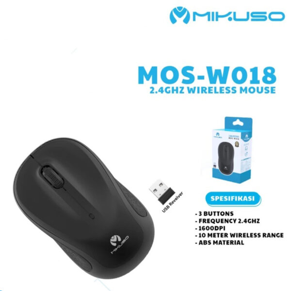 Mikuso Wireless Mouse - W018 - Image 2
