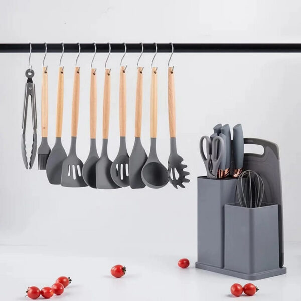 19pcs Silicone Utensils & Knife Set - Image 2