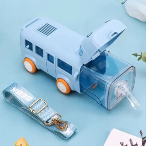 2 in 1 Kids Bus Water Bottle 500ml