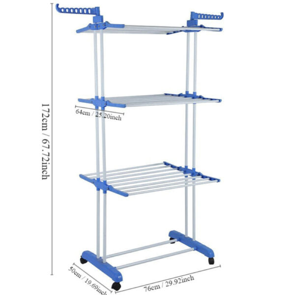 3 Layer 40kg Cloth Rack - TW1162 - Image 4