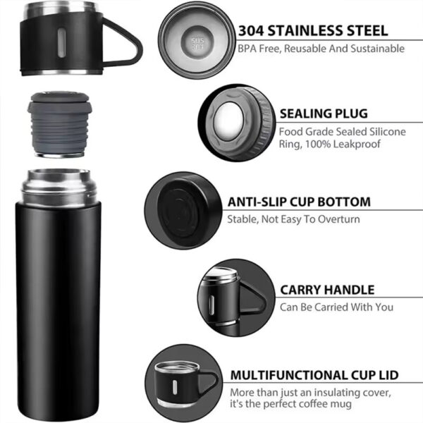 3pcs 500ml Vacuum Flask - Image 5