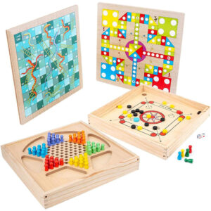 4 in 1 Wooden Playing Board