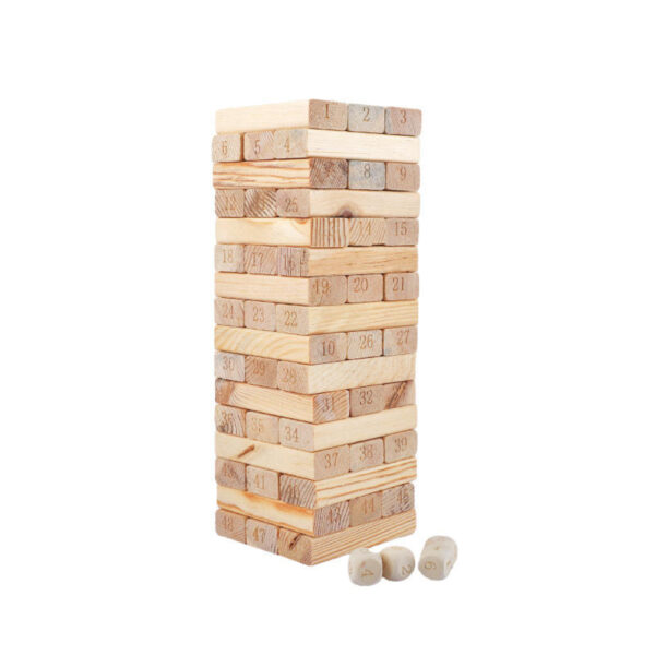 48pcs Wooden Number Building Blocks Box - Image 2