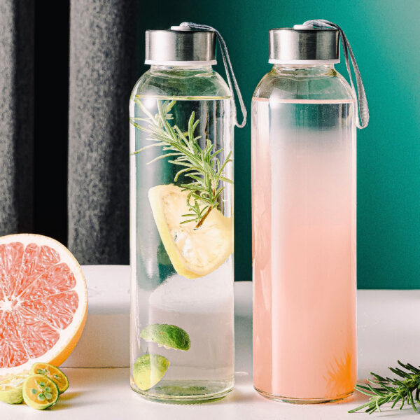 500ml Glass Bottle with Pouch - Image 3
