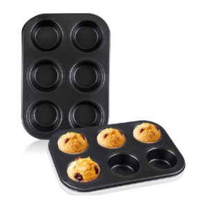 6 Hole Muffing Tray - Black