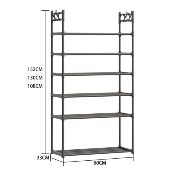6 Layer Cloth Rack & Shoe Rack - Image 2