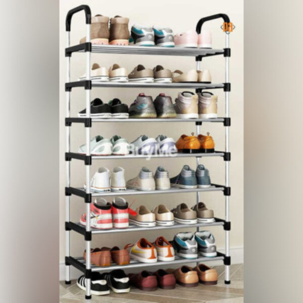 7 Layer Shoe Rack with Handrail - Image 3