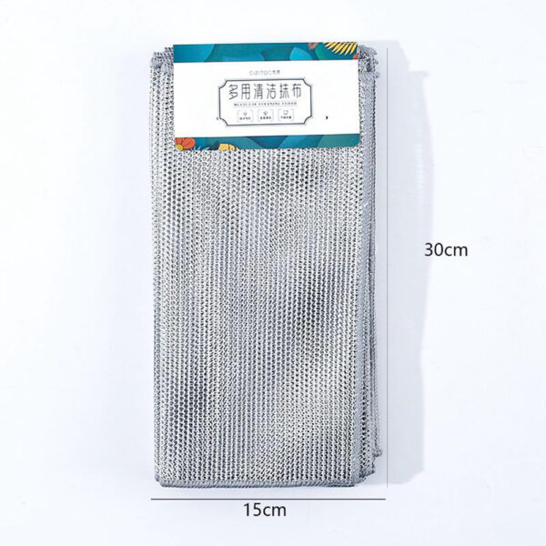 8pcs Double Layer Silver Wire Cleaning Cloth - Image 2