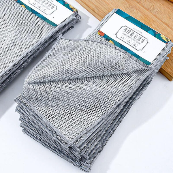 8pcs Double Layer Silver Wire Cleaning Cloth - Image 3