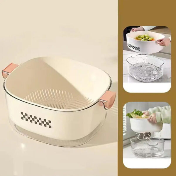 Square Printed Drainage Basket - 9765 - Image 2