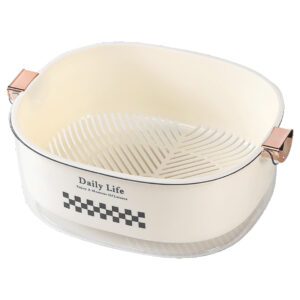 Square Printed Drainage Basket - 9765