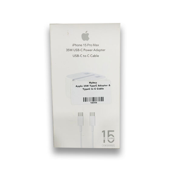 Apple 35W TypeC Adapter & TypeC to C Cable - Image 3