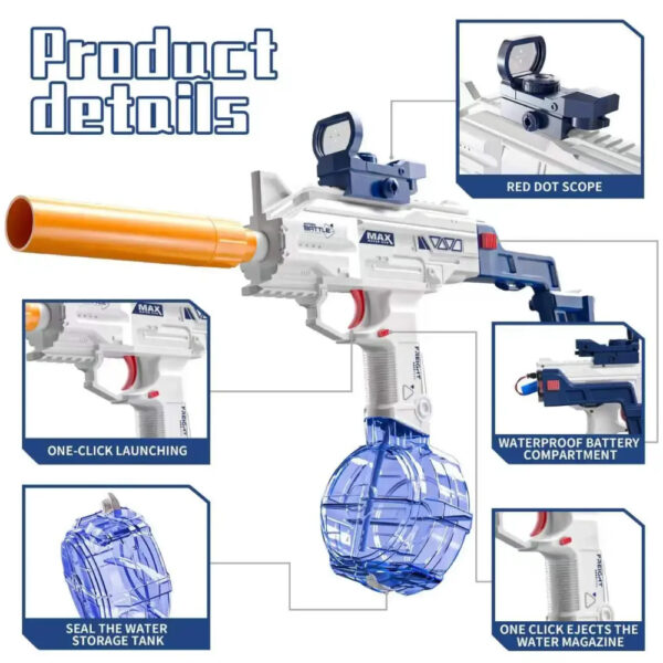 Electric Water Gun UZI-SMG - Image 2