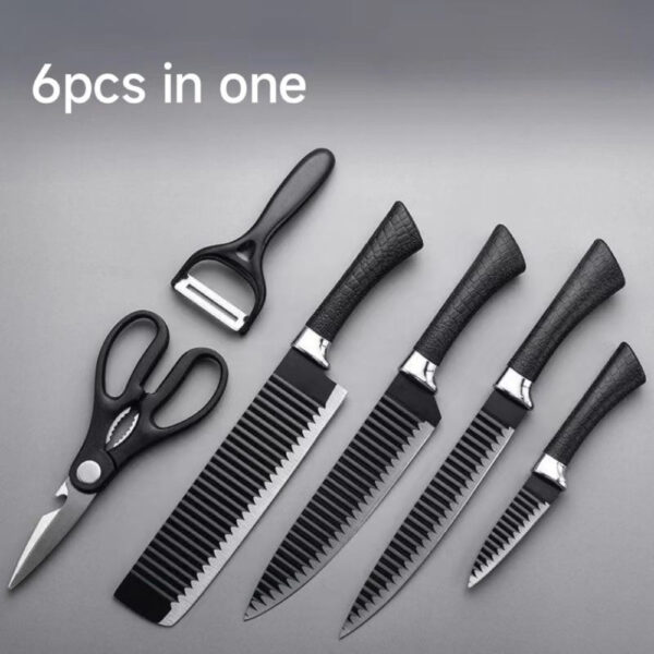 Ereasthqs 6pcs Corrugated Kitchen Knife Set - Image 2