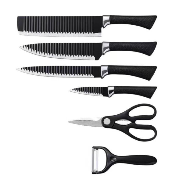 Ereasthqs 6pcs Corrugated Kitchen Knife Set - Image 3