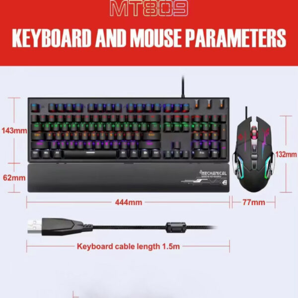 Friwol Gaming Wired Keyboard & Mouse - XT10 - Image 3