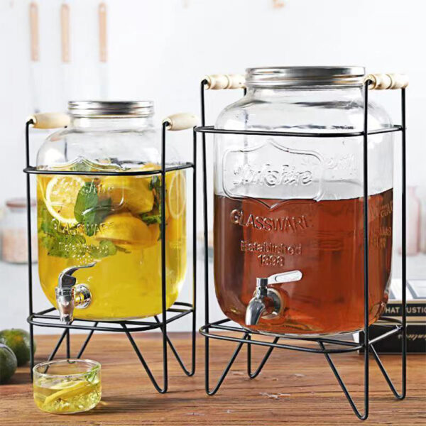 Glass Beverage Dispanser 4L - Image 4