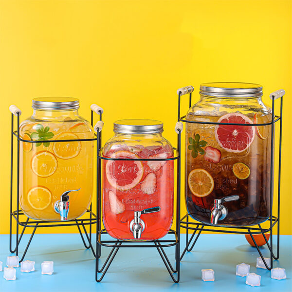 Glass Beverage Dispanser 4L - Image 3