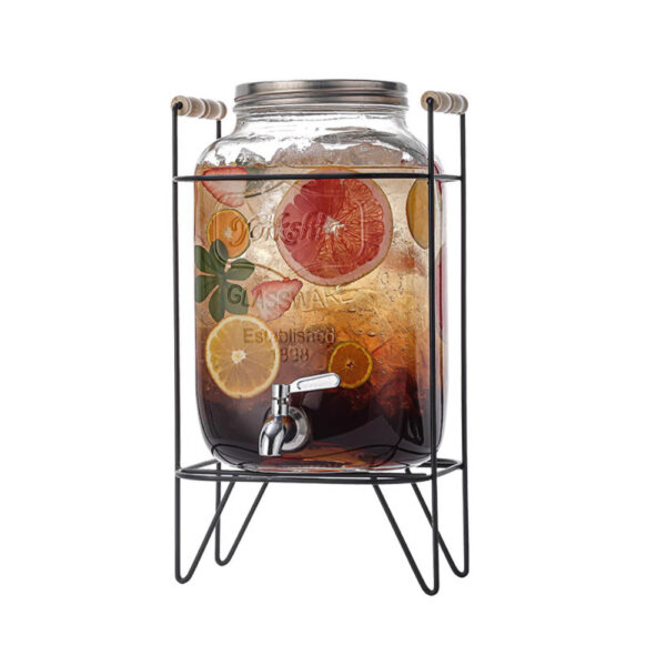 Glass Beverage Dispanser 4L - Image 2