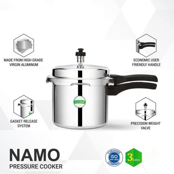 Green Chef Namo 3L Pressure cooker - Image 2