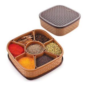 Multipurpose Square Masala Box