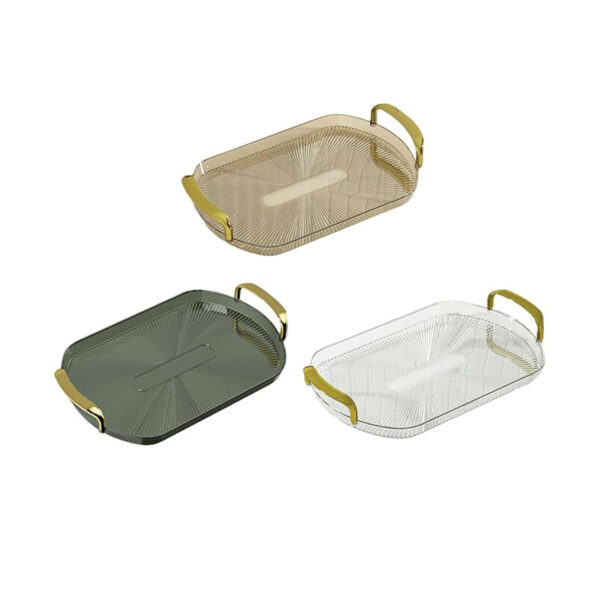 Square Tray with Gold Handle - Image 4