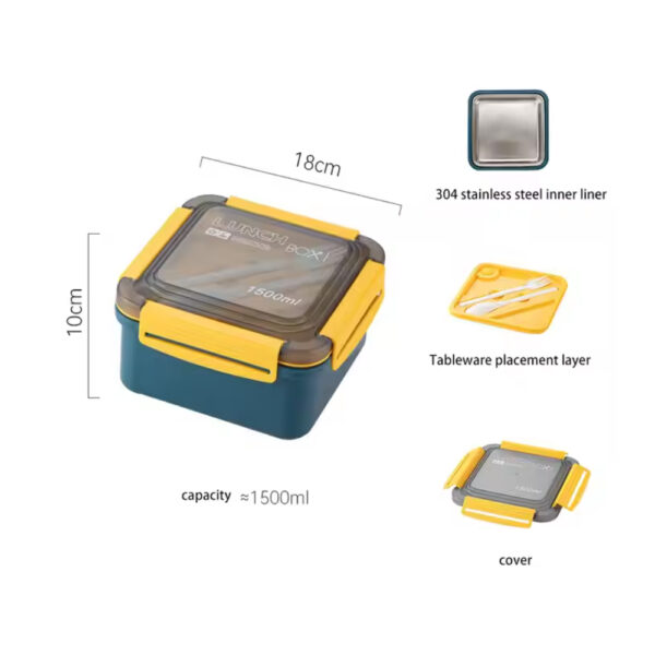 Square Lunch Box 1500ML - SP94-6 - Image 4
