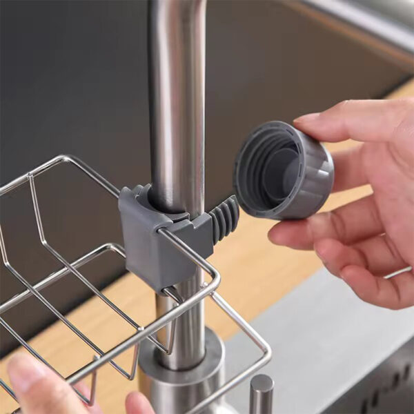 2Pcs Stainless Steel Kitchen Sink Organizer - Image 2
