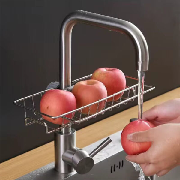 2Pcs Stainless Steel Kitchen Sink Organizer - Image 5