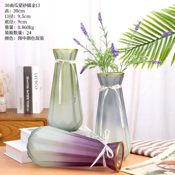 Gold Line Color Vase 2136 - Image 3