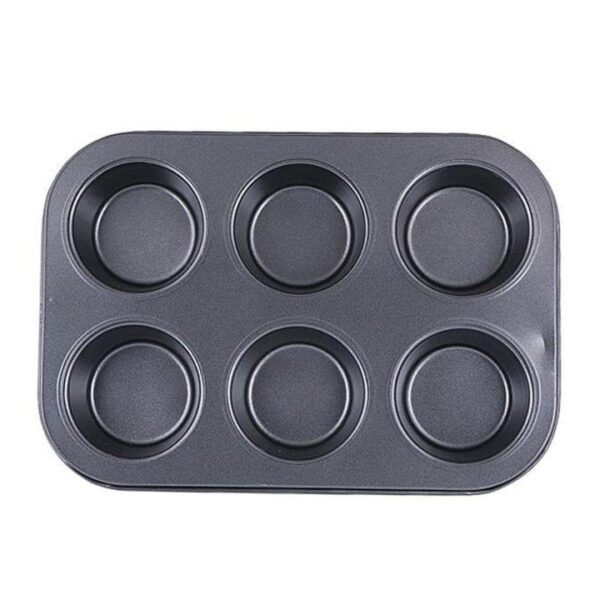 6 Hole Muffing Tray - Black - Image 4