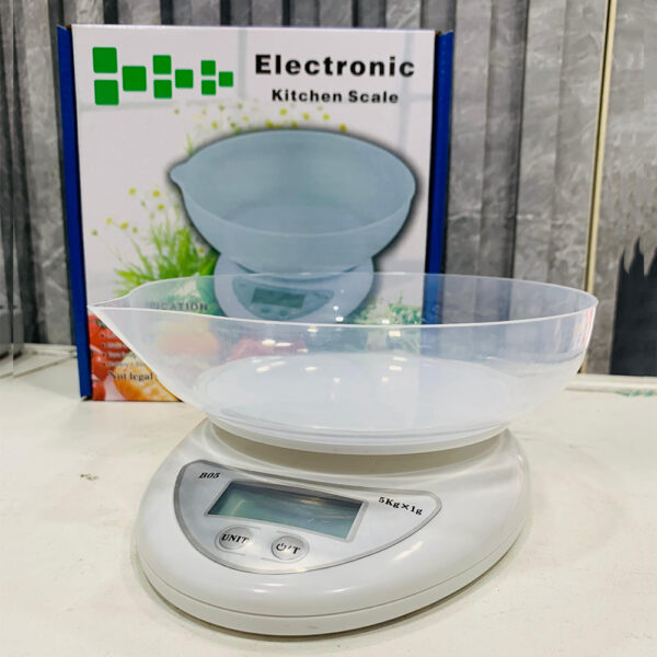 Electronic Kitchen Scale with round tray - Image 4