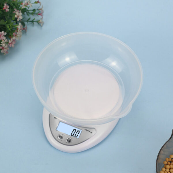 Electronic Kitchen Scale with round tray - Image 2