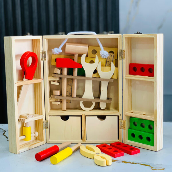 Kids Wooden Tool Box - Image 2