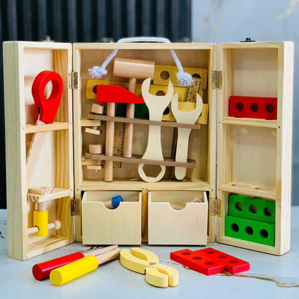 Kids Wooden Tool Box - Image 3