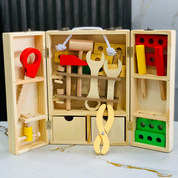 Kids Wooden Tool Box - Image 4