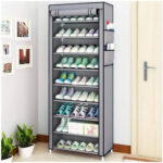 10 Layer Covered Shoe Rack