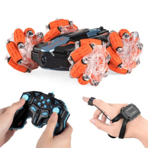 2 in 1 R/C and Watch Control Stunt Smoke Car