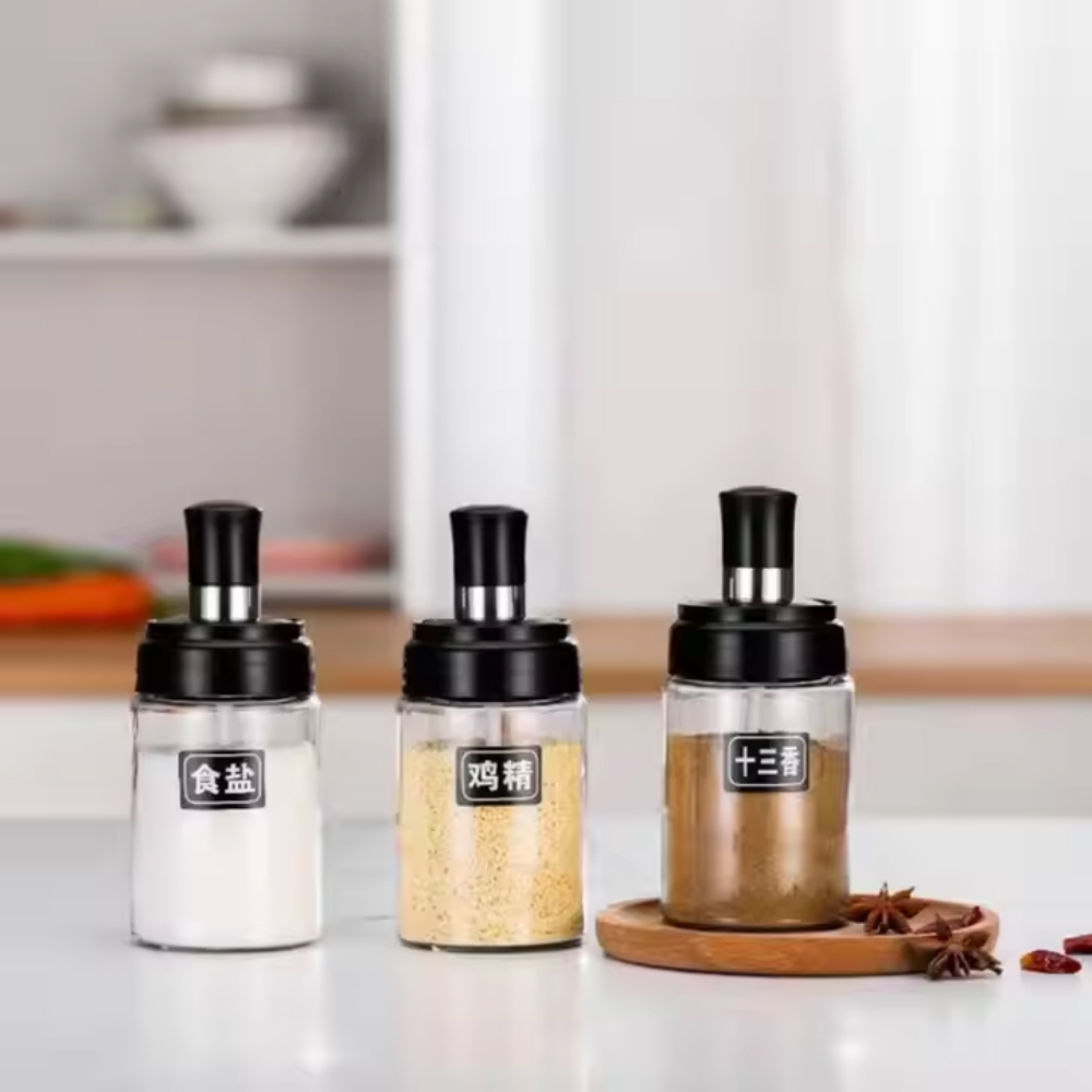 5pcs Seasoning Jar & Oil Bottle - Image 3