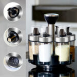 7 Jar Rotating Spice rack