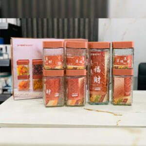 Dobint 7pcs Glass Storage Box