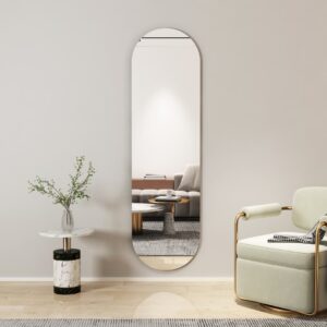 Oval Long Mirror Sticker 40x100cm