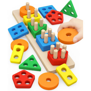 Wooden 5 in 1 Shape Sorting Set
