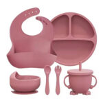 6pcs Silicone Baby Cutlery Set