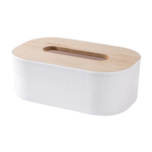 Basic Tissue Box with Wood Lid