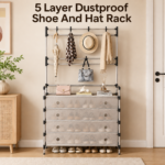 5 Layer Dustproof Shoe And Hat Rack