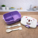 Koala 3 Compartment Lunch Box with Fork & Spoon